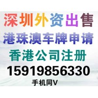 大龙企业出售现成外资公司//港珠澳车牌申请办理