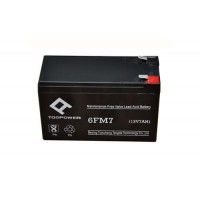 梅兰日兰蓄电池12V7AH 免维护蓄电池M2AL12-7UPS EPS用蓄电池正