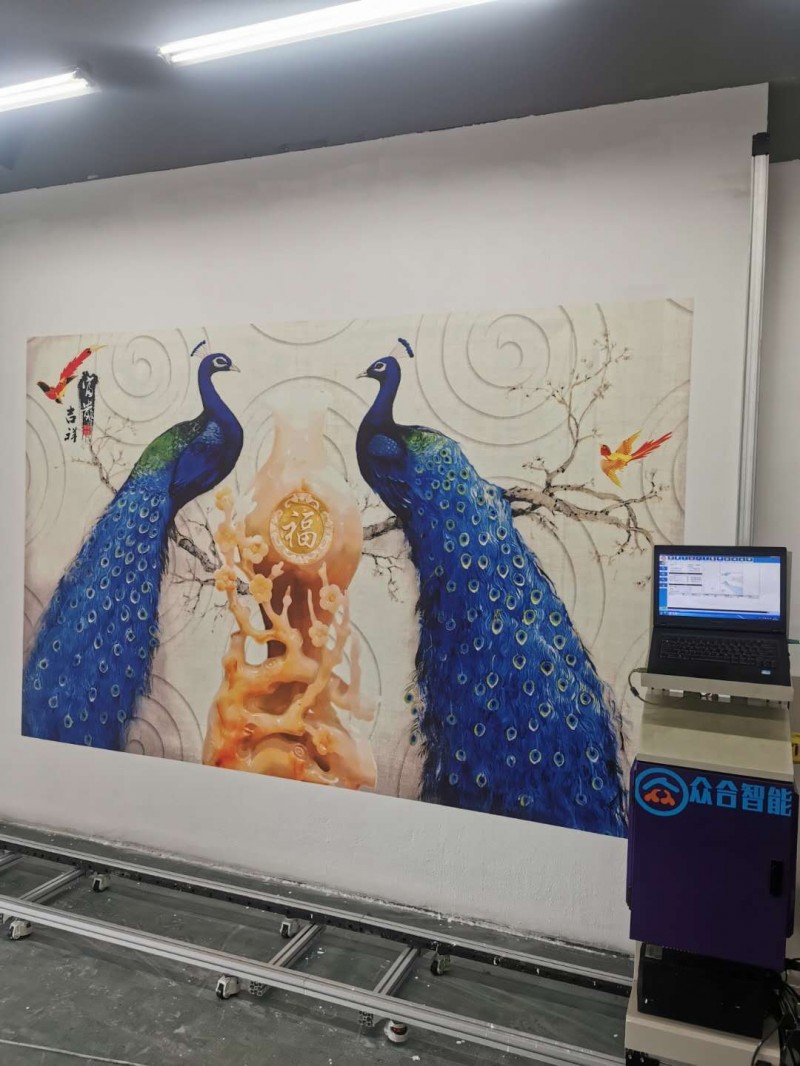 立式3d墙体彩绘机背景墙打印机店铺装修室内装修设备